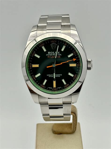 rolex milgauss verde prezzo|rolex milgauss prezzi.